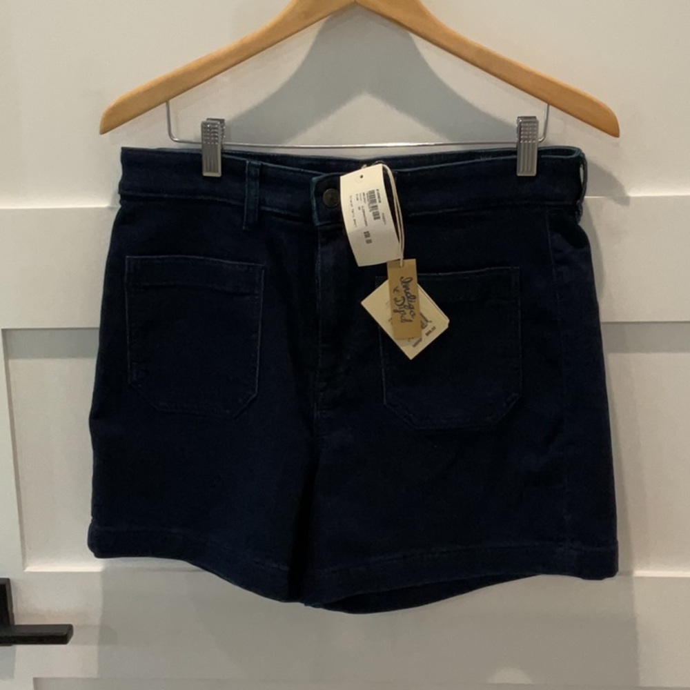 Faherty Dark Blue Jean Shorts